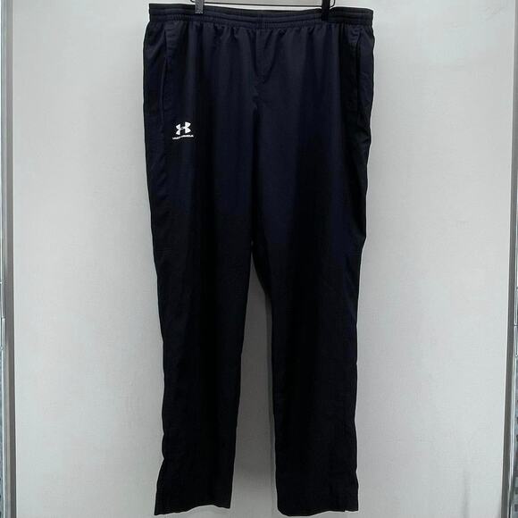 Under Armour Black Rival Woven Track‎ Suit Pants w/Drawstring/Pockets - Picture 1 of 6